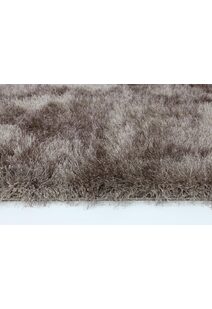 Elisa Silky Soft Brown Shaggy Rug