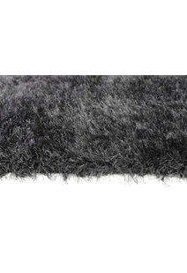Elisa Silky Soft Black Shaggy Rug