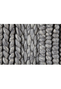 Echo Grey Hand Braided Wool Rug