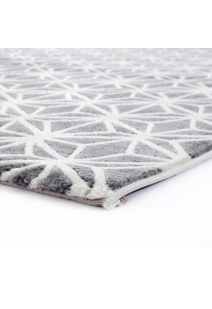 Fabian Geometric Grey Rug