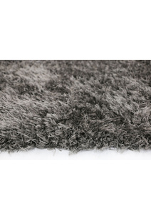 Flavia Plain Black Soft Shaggy Rug