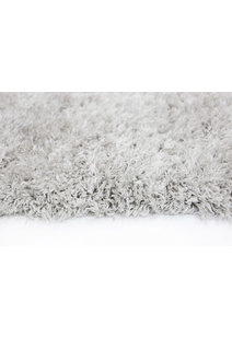 Flavia Plain Grey Thick Shaggy Rug