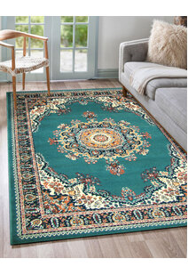Gil Traditional Blue Medallion Rug
