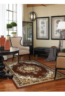 Gil Classic Brown Medallion Rug