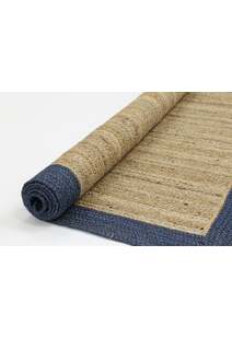 Harrold Navy Border Jute Rug