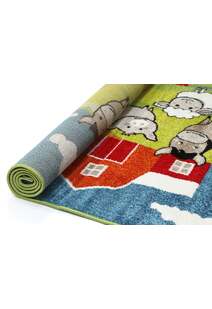Hello Cute Farm Animal Kids Rug 