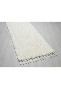 Joey Plain Cream Shaggy Rug