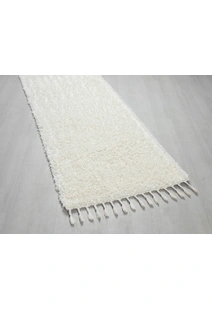 Joey Plain Cream Shaggy Rug