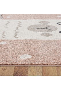 Kade Llama / Alpaca Pink Kids Rug