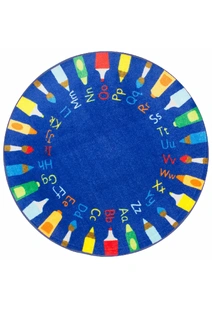 Kids Alphabet Pencil Rug