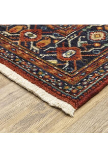 Leah Traditional Fringed Wool Rug