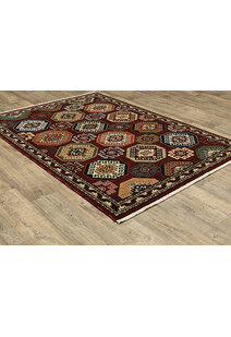 Leah Classic Geometric Wool Rug