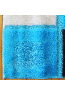 Logan Square Pattern Shaggy Rug