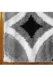 Logan Modern Grey Shaggy Rug