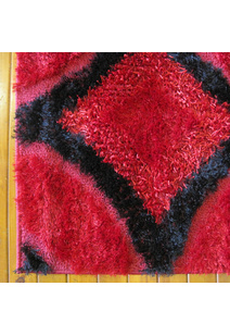 Logan Modern Red Shaggy Rug