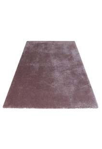 Luxe Plain Lilac Shaggy Rug