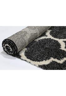 Lusso Moroccan Trellis Shaggy Rug