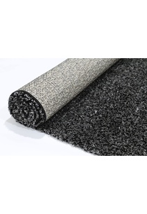 Lusso Thick Plain Black Shaggy Rug