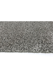 Lusso Thick Plain Grey Shaggy Rug