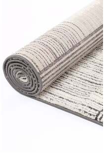 Lyla Light Grey Brick Pattern Rug