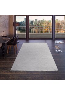 Levis Plain Grey Thick Shaggy Rug