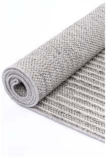 Macy Grey Chevron Striped Rug
