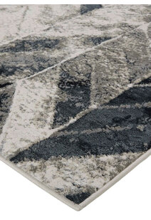 Mosaic Monotone Chevron Rug