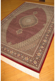 Mona Red Oriental Fringed Rug