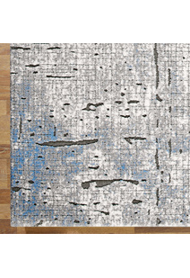 Morris Blue Contemporary Rug