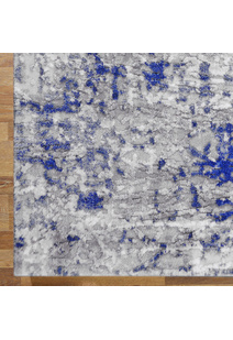 Morris Blue Contemporary Rug