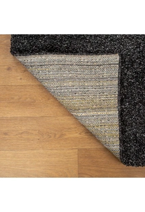 Natura Plain Charcoal Shaggy Rug