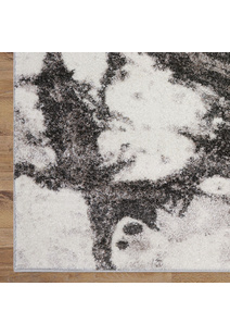 Oakley Brown Marble Pattern Rug