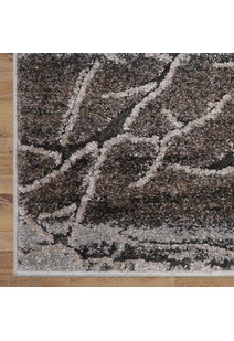 Oakley Brown Modern Marble Rug