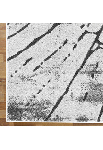 Oakley Modern Grey Abstract Rug