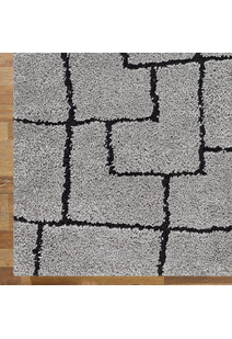 Oda Grey Modern Geometric Rug