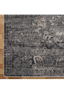 Orel Grey Transitional Floral Rug