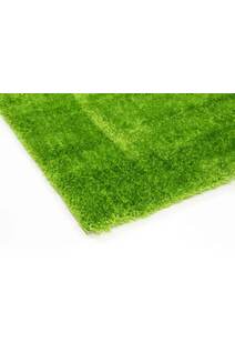 Palace Plain Green Shaggy Rug