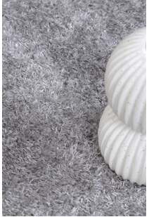 Palace Plain Light Grey Shaggy Rug