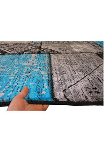 Paris Turquoise Patchwork Rug