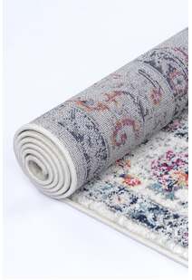 Peri Transitional Floral Border Rug
