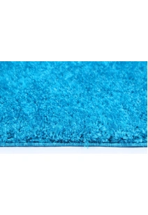 Puffy Plain Teal Shaggy Rug
