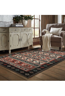 Pablo Geometric Flatweave Rug