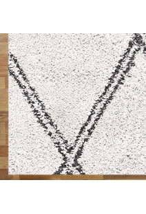 Salem Ivory Moroccan Shaggy Rug