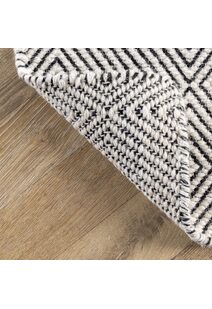 Scandi Ivory Flatweave Wool Rug