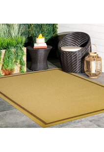 Sama Plain Border Flatweave Rug