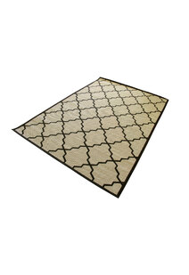 Storm Ivory Trellis Flatweave Rug