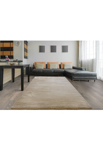 Soft Plain Beige Thick Shaggy Rug