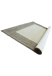 Soleil Beige Border Flatweave Rug
