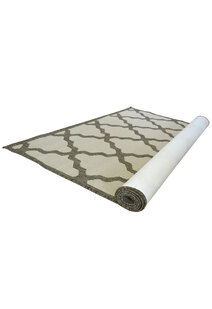 Soleil Ivory Flatweave Trellis Rug