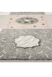 Sunny Square Pattern Kids Rug